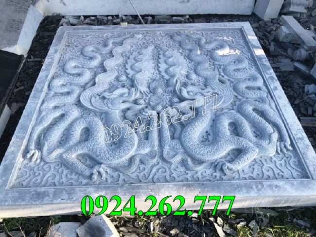 Mẫu chiếu rồng đá bậc thềm nhà thờ từ đường tại Trà Vinh