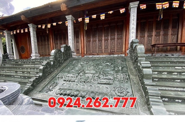 Mẫu chiếu rồng đá bậc thềm nhà thờ từ đường tại Cà Mau