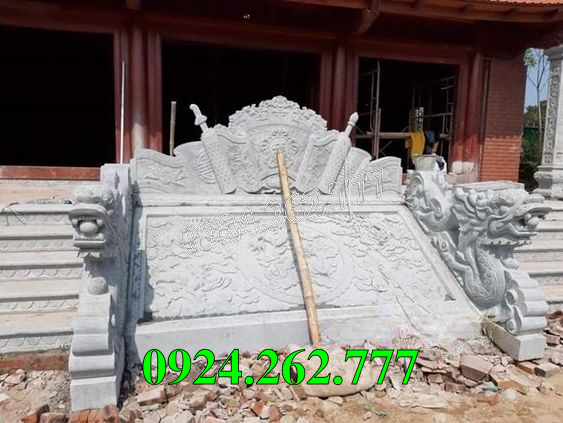 Mẫu chiếu rồng đá bậc thềm nhà thờ từ đường tại Trà Vinh