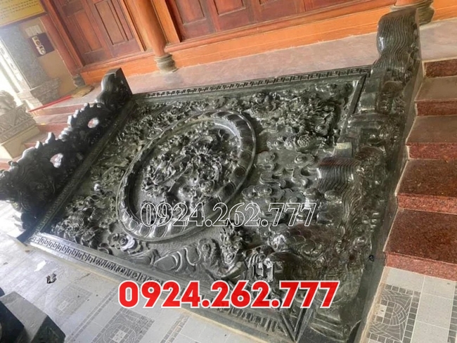 Mẫu chiếu rồng đá bậc thềm nhà thờ từ đường tại Cà Mau