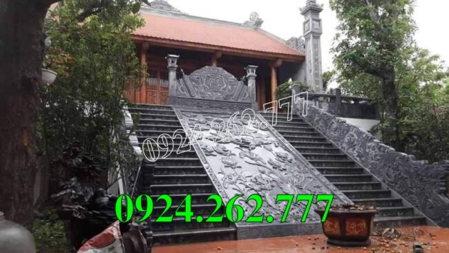 Mẫu chiếu rồng đá bậc thềm nhà thờ từ đường tại Cà Mau