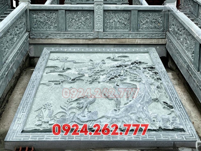 Mẫu chiếu rồng đá bậc thềm nhà thờ từ đường tại Cà Mau