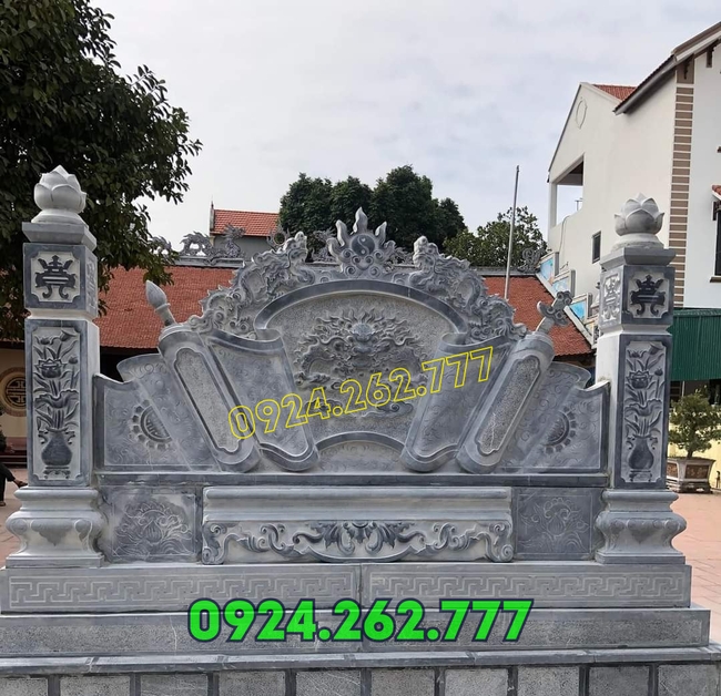 Mẫu cuốn thư đá bán tại Hải Phòng, bình phong đá,tắc môn đá, hoành phi bằng đá giá rẻ