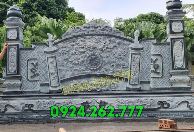 Mẫu cuốn thư đá bán tại Hải Phòng, bình phong đá,tắc môn đá, hoành phi bằng đá giá rẻ