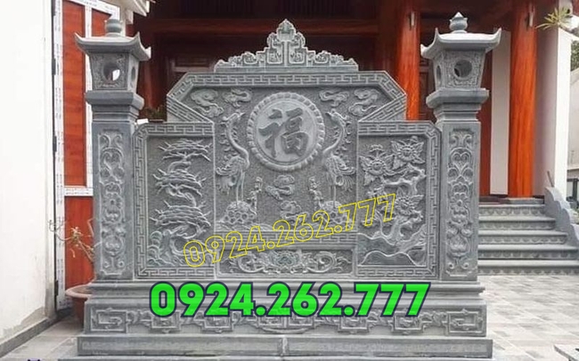 Mẫu cuốn thư đá bán tại Hải Phòng, bình phong đá,tắc môn đá, hoành phi bằng đá giá rẻ