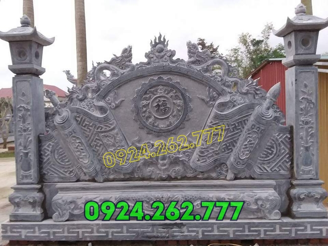 địa chỉ bán cuốn thư đá bình phong đá nhà thờ từ đường đẹp tại Hà Nam