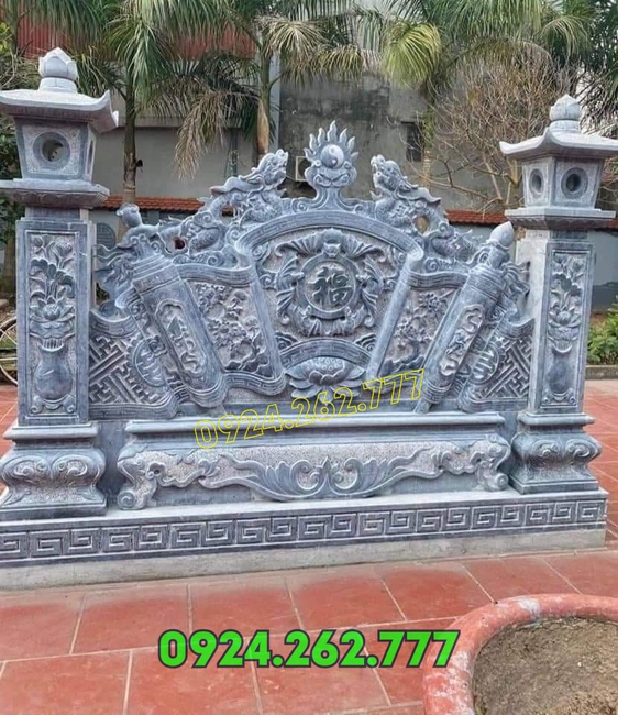 địa chỉ bán cuốn thư đá bình phong đá nhà thờ từ đường đẹp tại Hà Nam