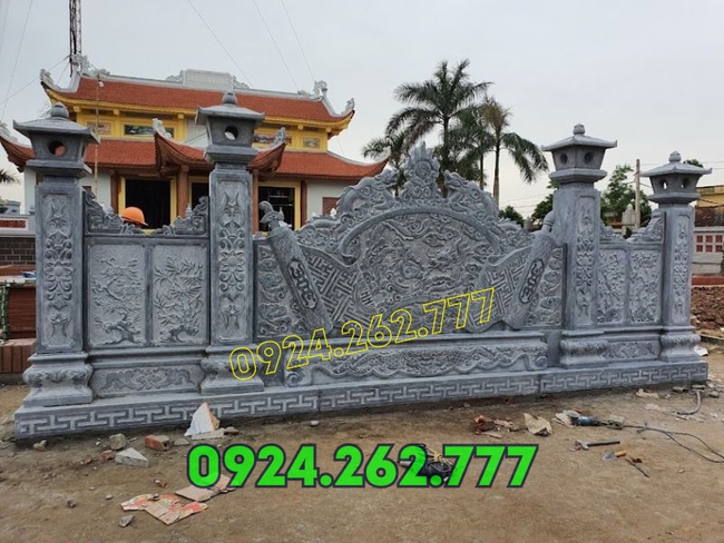 Mẫu cuốn thư đá bán tại Hải Phòng, bình phong đá,tắc môn đá, hoành phi bằng đá giá rẻ