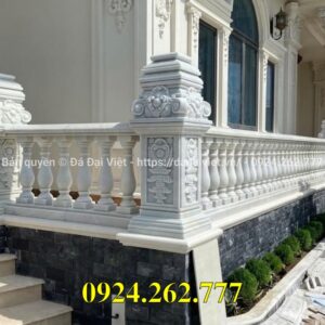 ~ 11 Mẫu lan can đá, hàng rào đá biệt thự, đá tự nhiên tại Hà Nội